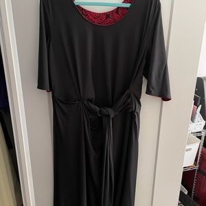 Betabrand REVERSIBLE faux wrap dress. Size XL